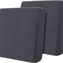 Hokway Stretch Couch Cushion Slipcovers Reversible Cushion Replacement Slipcovers Sofa Cushion Covers(Gray, 2)