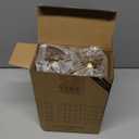 Vine Creations White Glass Soap Dispenser, 2 Pack Kitchen Soap Dispenser Set with Stainless Steel Pump, 16 oz Dish Soap and Hand Soap Dispensers for Bathroom with Waterproof Labels (Matte White Bottle / Brushed Brass Pump)