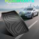 YHTAUTO Rear Lower Storage Trunk Mat Compatible with Tesla Model 3 Highland 2021 2022 2023, TPE Floor Liners All Weather Custom Fit, Black
