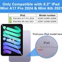 ProCase Smart Case for iPad mini 7 A17 Pro 2024/iPad Mini 6 2021 8.3 Inch iPad mini 7th/6th Gen Case, Hard Back Cover for iPad mini 8.3" 7th Gen A2995/A2996/A2993/6th Gen A2567 A2568 A2569 -Navy