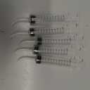 Wisdom Teeth Syringe, 5 Pack Irrigation Dental Syringes with Measure Scale & Curved Tip for Dental Care Liquid Oral Tonsil Stone