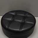 Antlu Round Seat Cushion for Bar Stool Rolling Chair Replacement (Super Big, Black)