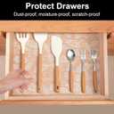 Cooyes Shelf Liners for Kitchen Cabinets, Refrigerator Liners Waterproof & Oil-Proof Kitchen Cupboard Liner Drawer Mats EVA Material Non Adhesive Fridge Liner for Shelves23.6" W x 236" L, Ivory