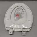 Little2Big Toilet Seat with Built-In Toddler Potty Training Seat, Slow Close, Easy to Install, Made in USA, ELONGATED, White