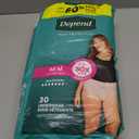 Depend Fresh Protection Adult Diapers, Incontinence & Postpartum Bladder Leak Underwear for Women, Disposable, Maximum, Medium, Blush, 30 Count, Packaging May Vary, 8-16 Size