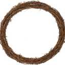 Gatuida 11. 81 inch Natural Grapevine Wreath, Vine Branch Wreath Rattan Ring for DIY Christmas Craft, Front Door Wall Hanging, Xmas Holiday Wedding and Party Decors