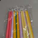 Baquler 24 Pcs 11'' Pastel Flameless Taper Candles Colorful LED Candle Sticks Colored Battery Operated Candle Pink Plastic Flickering Candlestick for Easter Wedding Birthday Dinner Table Party Decor