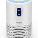 MOOKA Air Purifiers for Home Large Room up to 1076 ft, H13 True HEPA Air Filter Cleaner, Odor Eliminator, Remove Smoke Dust Pollen Pet Dander, Night Light (White)