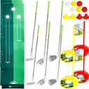 30 Pcs Plastic Mini Golf Set Scalable Kids Golf Clubs Include 6 Golf Clubs and 6 Balls for Toddlers Outdoor Indoor Educational Golf Birthday Christmas Party Gifts