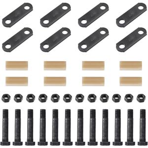 Tandem Axle Trailer Shackles Kit: 2 Packs Trailer Shackles with Trailer Shackle Bolts, 2-1/4" Trailer Shackle Straps (225), Used On Dual-Axle Systems