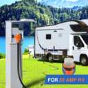 Nilight 50 Amp 25FT RV Locking Extension Cord 250V Heavy Duty 6/3+8/1 Gauge Pure Copper STW Wire ETL Listed 4 Prong 14-50P SS2-50R 50F/50M Cable Suit for Trailer Campers Caravan