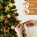 2 x 24 PCS Velvet Christmas Bows for Christmas Tree 5" x 7" Rustic Crafts Gift Velvet Ribbon Bows Twist Tie Bows for Xmas Wreaths Garland (Khaki)