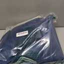 Estelar Textiler Navy Blue and Sage Green Ombre Blackout Curtains 84 Inch Length 2 Panels Set,Thermal Insulated Gradient Drapes for Bedroom,Full Room Darkening Grommet Curtains for Living Room,52Wx84L