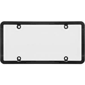 Bell Automotive 22-1-45601-8 Black License Plate Frame and Clear Cover Combo, Corrosion Resistant, Easy to Install