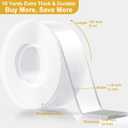 WINNOW Bulk Heavy Duty Nano Double Sided Tape (2 Rolls, 1.2"x120") - Industrial-Strength Adhesive for Student/Office/Classroom/Dormitory Facility Supplies Reusable & Removable Mounting Solution