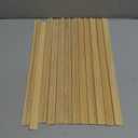 Cinnvoice 12 Pcs Wall Molding Trim, Split Wood Slats Mouldings Unfinished Fluted Wooden Panel Wood Trim Molding Decorative for DIY Door, Wall, Table, Cabinet(15.8" X 0.9" X 0.3")