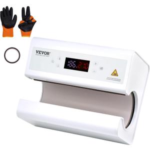 VEVOR Auto Tumbler Heat Press Machine, Mug Heat Press with Temp and Time Setting, Even Heating for 11-30oz Sublimation Tumblers, Mug, Cups (White)