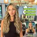 KooKaStyle Invisible Wire Hair Extensions with Transparent Headband Adjustable Size 4 Secure Clips Long Wavy Secret Wire Hairpiece for Women (20 Inch, Light Brown mix Golden Blonde)