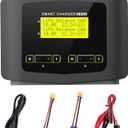 LiPo Battery Charger Dual RC Charger Discharger 10A Fast Balance Battery Charger for 1-6S LiPo LiHV Li-ion Life 1-15S NiMH NiCD PB Smart Battery RC Car Drone, Large Screen