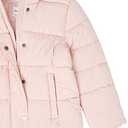 Amazon Essentials Girls and Toddlers' Long Heavyweight Hooded Puffer Jacket (4T, Light Mauve)