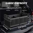 Sposuit Trunk Organizer for Car - 70L Collapsible Car Storage with 11 Pockets & Reinforced Handles, SUV Trunk Organizers for Grocery Cargo(Black, 2 Pack)