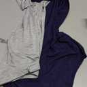 AMVELOP Basic Tank Top for Women Undershirts Sleeveless Layering Tank Top 2 Pack (XXL, Blue, Grey)