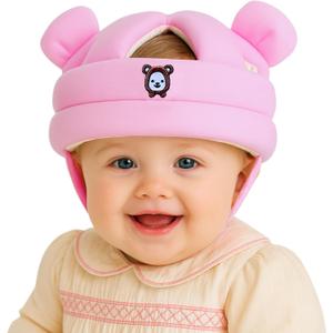 Baby Head Protector for Crawling Walking, Infant Helmet with Foam Bumpers, Adjustable Baby Helmet for Crawling Walking, Toddler Helmet - Head Protector for Baby Walking 12-36 Months.