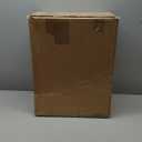 Amazon Basics Rectangular Commercial Office Wastebasket, Easy to Clean, Lightweight, 10 Gallon, Blue, Recycle Logo