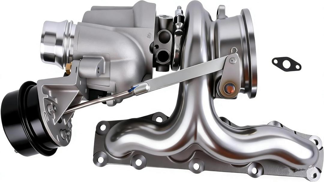 11657635803 Turbocharger Turbo Kit TD04LR6 with Gasket Compatible with BMW 320i 2012-2018 328i 2012-2016 520i 528i X1 2012-2015 X3 2013-2017, Z4 2012-2016 N20 N26 49477-02003 49477-02001