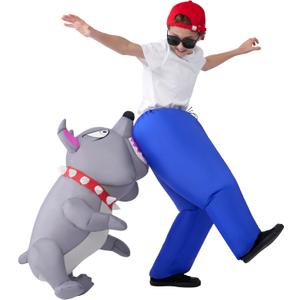 Spooktacular Creations Kids Halloween Inflatable Costumes, Biting By a Dog Inflatable Blow-up Costume Halloween Themed Party