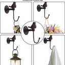 Cast Iron Decorative Hooks Songbird Decorative Wall Hook, Brownish Black (3)