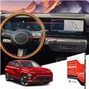 For 4PCS Integrated 2024 2025 2026 Hyundai Kona 12.3 Inch Dual Displays High Clarity Touchscreen & AC Screen Protector - Kona (SE/SEL/N Line/Limited) Accessories