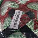 2 Pieces Rear Bumper Warning Ring Car Mirror Hanging Ornament, Home Christmas Tree Party Decoration Handle Ring Subway Bus Handle Straps for Car Interior Exterior Decoration (Red)