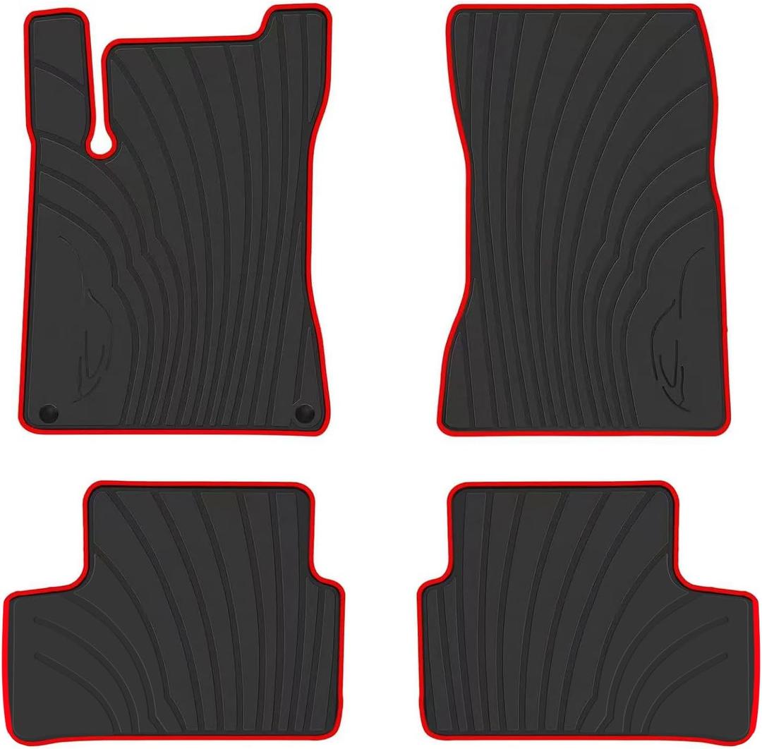 Floor Mats for Mercedes Benz GLA 250 (2021-2026) & CLA 250 (2020-2026), Custom Fit Mercedes 2020-2023 Benz A/B Class Floor Liners All Weather Rubber Protection Mats Heavy Duty Odorless