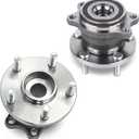 Autoround Pair 512293 Rear Wheel Hub and Bearing Assembly Compatible with Subaru Outback Legacy 2005 2006 2007 2008 2009