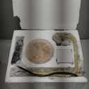 Modern Floor Lamp for Living Room with 6W LED Bulb, Industrial Floor Lamp, Amber Glass, Classic Reading Tall Lamp for Home Office, Standing Lamp for Study, Minimalist, Vintage, Mid Century, Brass Gold