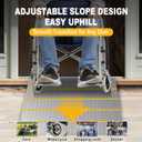 Shed Ramps, 33.5" x 31.7" Threshold Ramps for Doorways Home Steps, 800 Lbs Capacity Anti-Slip Portable Ramps for Garages, Barns, Metal Motorcycle Ramp for Wheelchairs, ATV, Lawnmower, Golf Cart