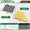13356916 23321606 Cabin and Engine Air Filter W/Activated Fits for Traverse 2018-2025, Blazer 2019-2025, Acadia 2017-2025, Enclave 2018-2025, XT5 2017-2025, XT6 2020-2025 (CF11966 CA12166)