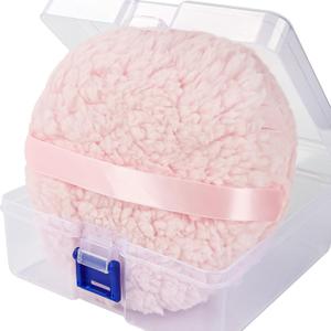 WSYUB Powder Puff, 6'' Powder Puff for Body Powder, Body Powder Puffs and Container, Oversize Dust Puffs for Women