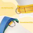 Yellow Dog Harness Escape Proof No Pull Soft Padded Lightweight Vest Medium Sized Dog - Reflective No Choke Harness with Front Clip, Adjustable Step in Breathable Mesh Harness, L