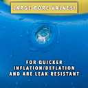 Swimming Pool Basketball Hoop Set by Hoop Shark - Yellow/Blue - Inflatable Hoop with Ball - Perfect for Competitive Water Play and Trick Shots - Ultimate Summer Toy