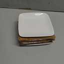 Cordon Bleu Asian 5 Square Plate White Inch Set of 4 Standard Functional