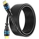 BlueRigger 4K HDMI Cable 35FT (4K 30Hz, HDR10, in-Wall CL3 Rated, High Speed, HDCP2.3, eARC) - Long HDMI Cable Compatible with Home Theatre, HDTV, Gaming Consoles, Streaming Devices