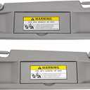 A Pair Light Gray Left and Right Sun Visor Sunvisor Compatible with 2006 2007 2008 2009 2010 2011 06 07 08 09 10 11 Civic Replaces# 83280-SNA-A01ZC 83230-SNA-A01ZC