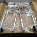 Medline Heavy-Duty Bariatric Folding Walker with 5 Wheels and Durable Handles, 500 lb. Weight Capacity