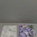 Purple Floral Butterfly Lavender Kitchen Curtains Rod Pocket Spring Lilac Flower Summer Small Short Cafe Tier Curtain For Bathroom Girl Window Treatment Drapes Decor(27.5W X 39L Inch 2 Panels)