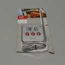 Taylor Programmable Instant Read Wired Probe Digital Meat Food Grill BBQ Cooking Kitchen Thermometer with Alarm, White