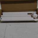 No Drilling Closet Rod, 27.5-82 Inches Hanging Closet Rod for Clothes, Closet Bar & Pole Heavy-duty, Closet Rods for Hanging Clothes For Closet Wardrobes Bathroom Laundry RV Curtains,White
