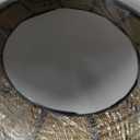 30'' Nautical Round Mirror, Black | Rattan & Metal Frame, Ship Rudder Design, Boho Coastal Wall Decor, , For Bathroom, Living Room, Dining Room, Entryway