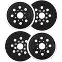 4PCS 5" Hook & Loop Replacement Sander Pad RS034 & RS035 Compatible with Bosch Random Orbital Sander ROS20 ROS20VS ROS20VSC ROS20VSK GEX12V GEX18V ROS10, 5 Inch 8 holes Hard Sand Backing Pad
